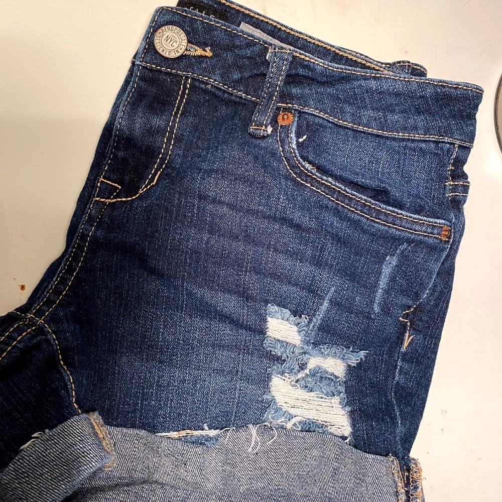 Ripped Jean Shorts